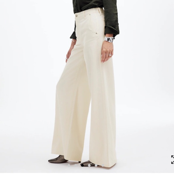 Madewell Wide Sweep Denim Trousers‎ Womens Size
30 Vintage Ivory - Picture 11 of 11